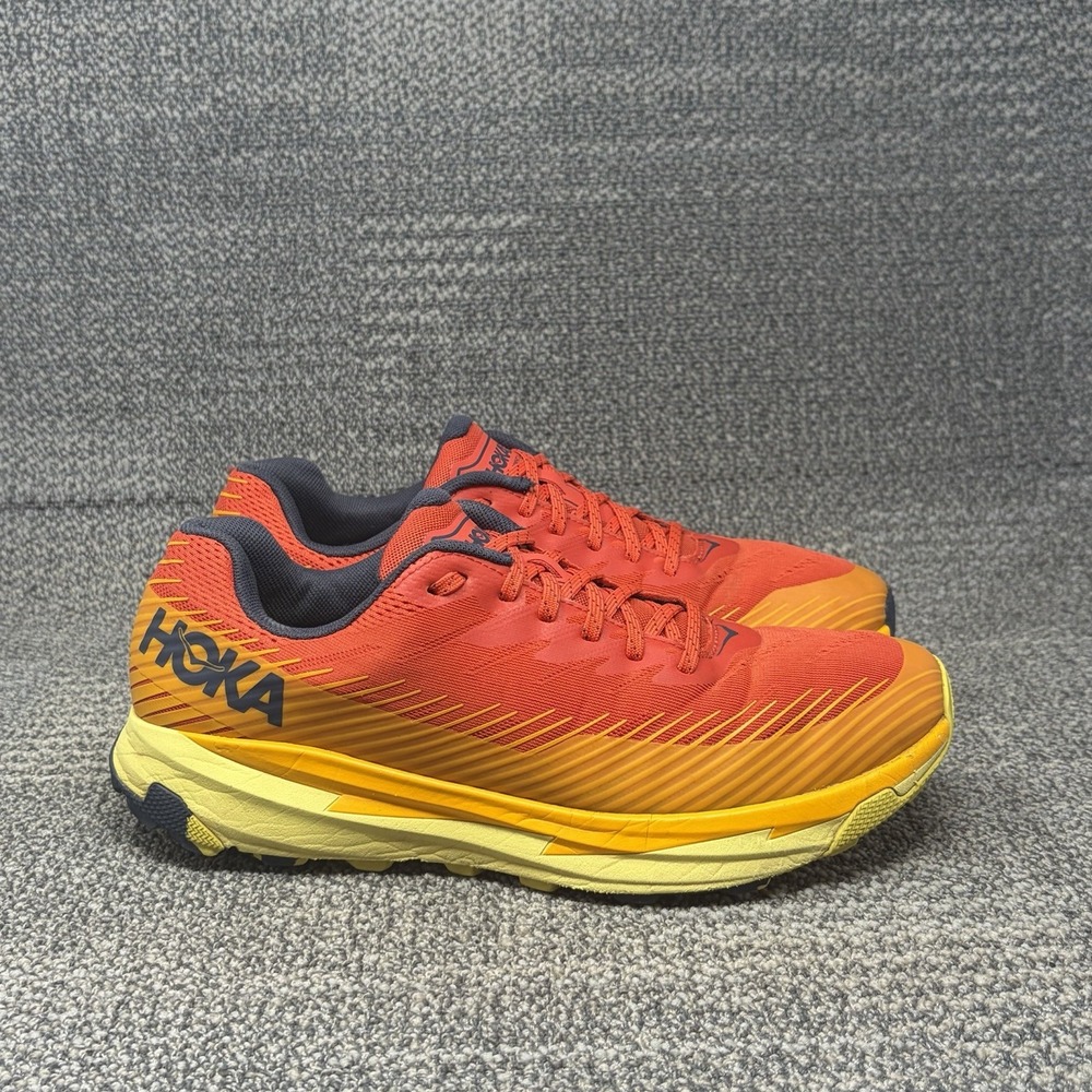 HOKA One One Torrent 2 Men's 11 Fiesta Saffron Trail Running Shoes 1110496